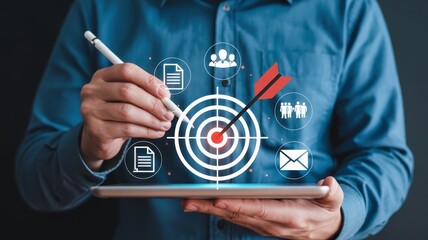 Targeting a specific audience with digital strategies.