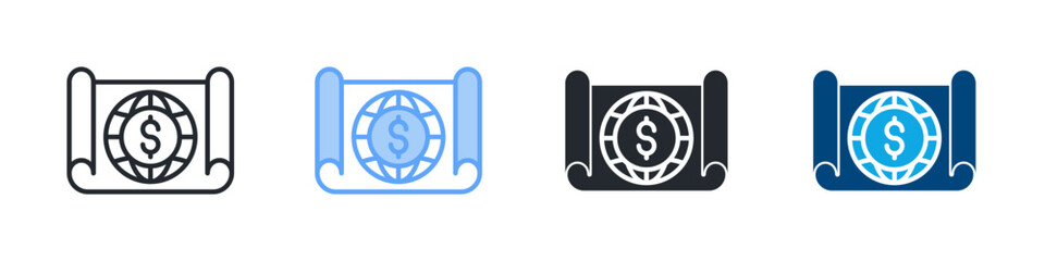 Emerging Markets Icon Outline Style. Vector Illustration For Graphic Design