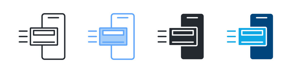 Transaction Icon Outline Style. Vector Illustration For Graphic Design