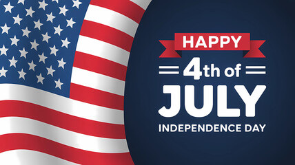 Happy fourth of july independence day usa flag celebration patriotic holiday july th greeting background