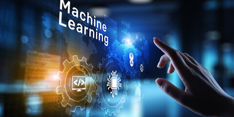 Machine Deep learning algorithms, Artificial intelligence, AI, Automation and modern technology in business as concept.