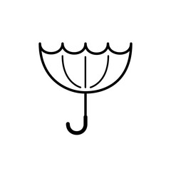 ひっくり返って壊れた傘のアイコン