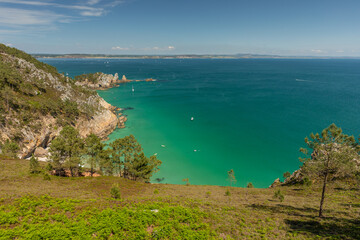 Grand ciel bleu au dessus de la Presqu'île de Crozon