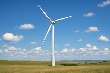 wind turbine in the wind