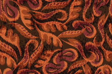 abstract seamless motif fabric patterns, abstract ikat, carpet, fabric, batik	