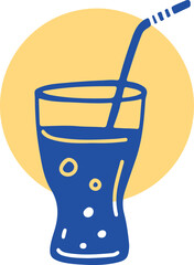 Restaurant alcoholic drink Line art	
