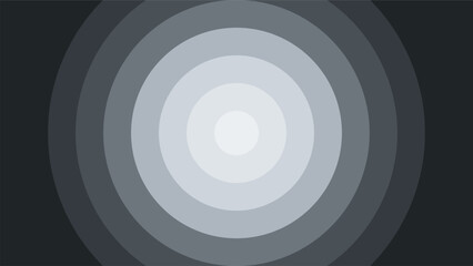 Concentric Circles in Gradating Shades of Gray, Creating a Visual Depth Effect