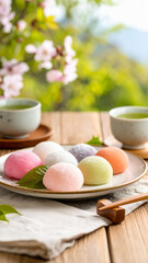 easter table setting with eggs