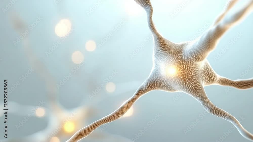 Poster neural network: a stunning artistic representation of interconnected neurons, illuminated with vibra