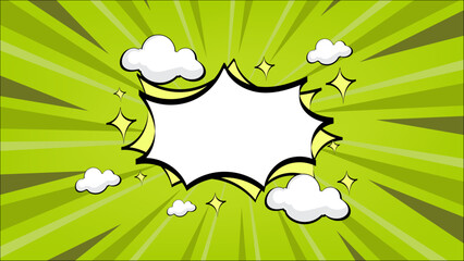 Obraz premium Colorful comic background vector illustration