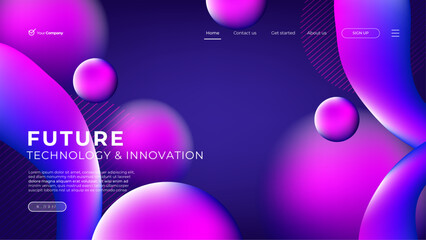 Landing page luxury design background template