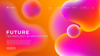 Landing page luxury design background template