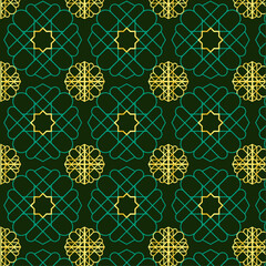 Seamless geometric ornament based on traditional Islamic art