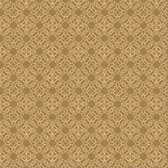 Flat design abstract arabesque pattern illustration