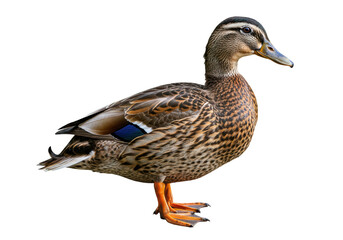 Isolated Mallard Duck Swimming Waterfowl Colorful Feathers