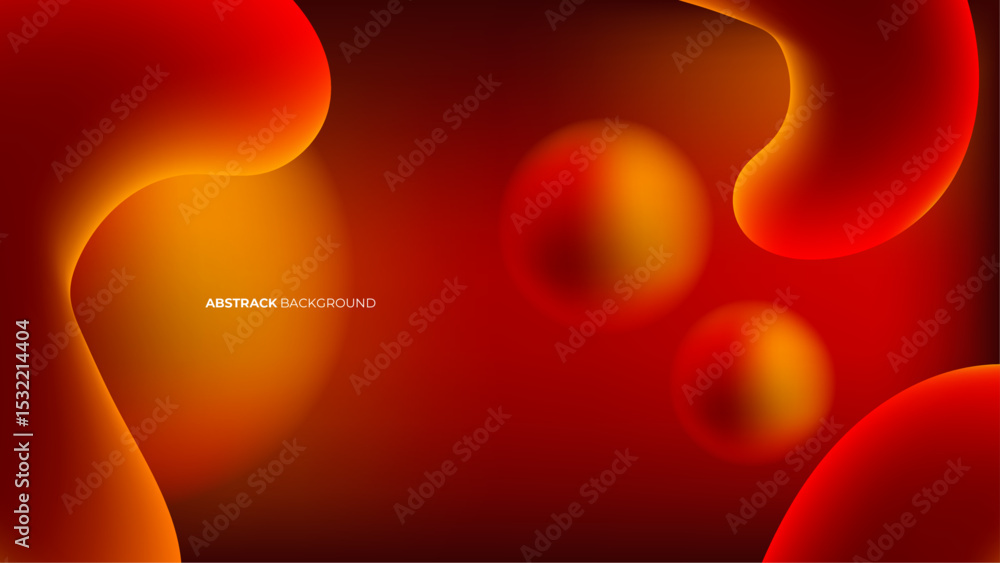 Poster gradient liquid abstract background design