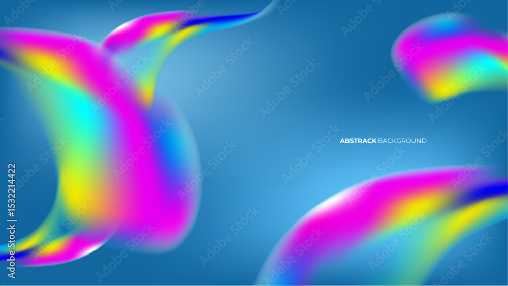 Poster gradient liquid abstract background design