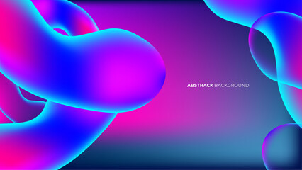 Gradient liquid abstract background design