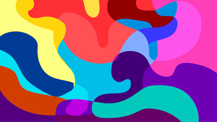 Colorful abstract shape design background