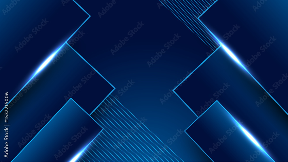 Poster gradient blue abstract shape background design