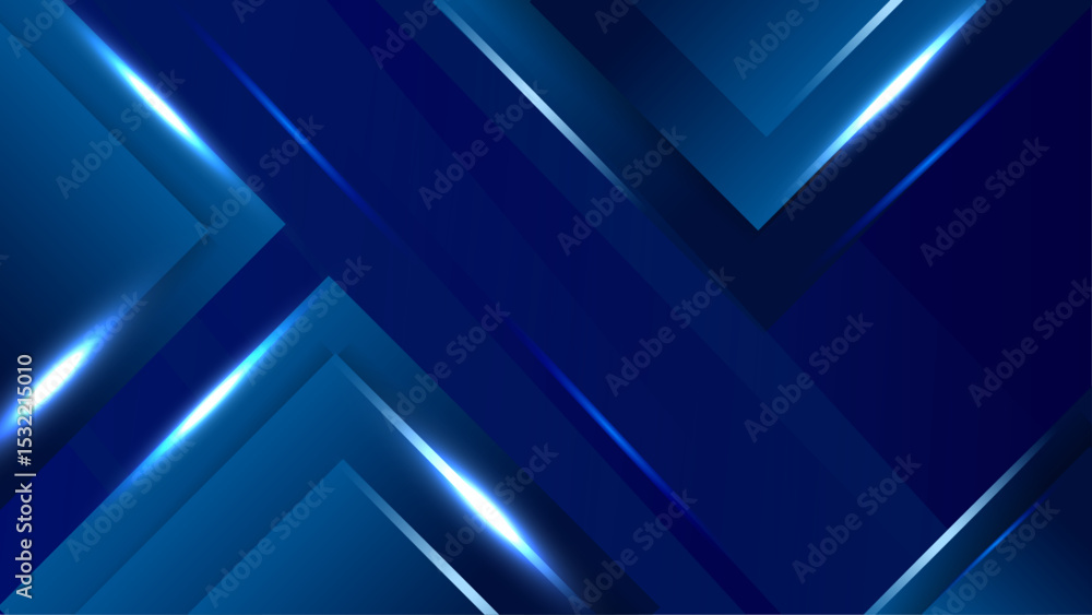 Poster gradient blue abstract shape background design