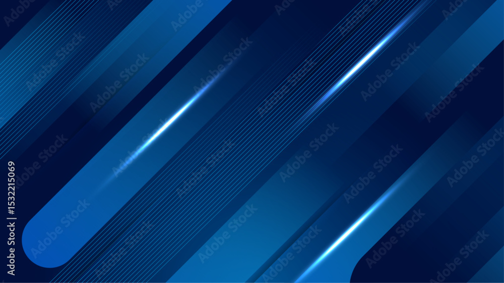 Poster gradient blue abstract shape background design