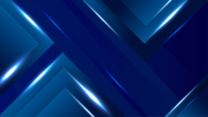 Obraz premium Gradient blue abstract shape background design