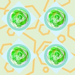set of green eco icons