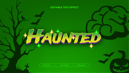 Horror vibes 3D editable text effect design