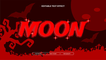 Horror vibes 3D editable text effect design