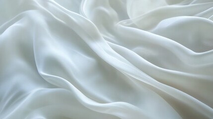 Obraz premium Soft, flowing white fabric