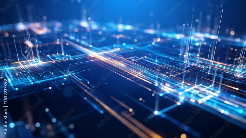 Aufkleber abstract digital network pattern design