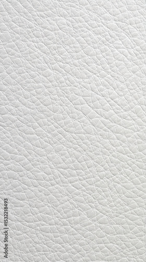 Poster pristine white leather surface presenting smooth, luxurious texture with seamless pattern, ideal for