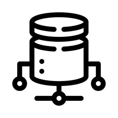 Database line icon