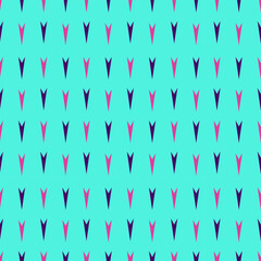 Geometric triangular seamless pattern. A repetitive abstract shape for designer prints. Arrows that create a minimalistic repeating motif of modern art. Vector illustration