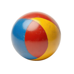 Bocce Ball, Large balls on gravel with one small yellow ball in centre, overhead view, isolated on transparent background