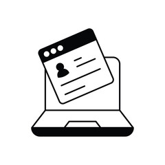 Blog Writing Vector icon