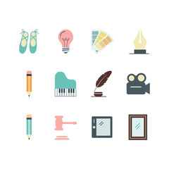 Creative Pursuits A Collection of Art, Music & Design Icons Art & Illustration