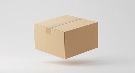 Simple Cardboard Box Mockup Clean, Minimalist Packaging Design