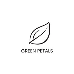 Leaf logo stock vector image.