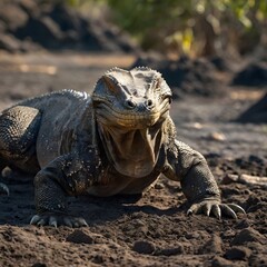 iguana on a rock