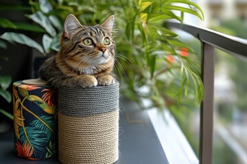 Cat on a Balcony