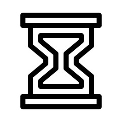Hourglass line icon