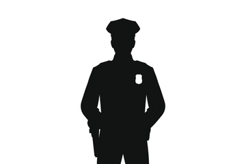 Isolated black silhouette of a lidded glass jar