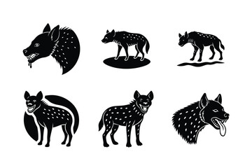 Hyenas different activities