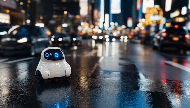 Image representing chat bot neural network, AI servers, and robots technology employed for constructing intelligent robotic customer support service chat bots