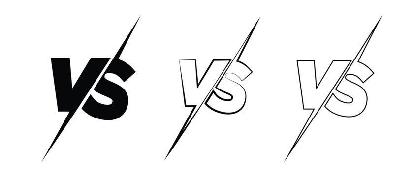 Versus Or VS Letters Logo Design Inspiration. VS letters for sports, fight, competition, battle, match, game vector icon. Versus vector illustration.