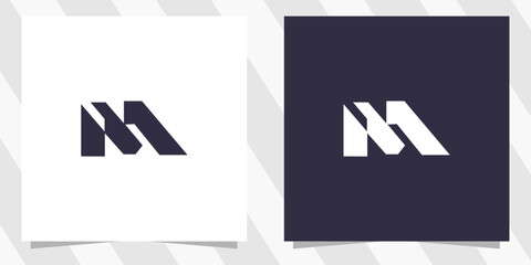 letter m logo design vector