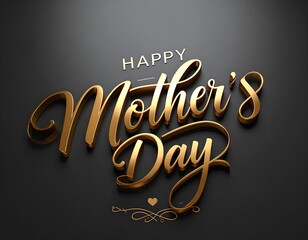 Elegant gold Mother's Day greeting