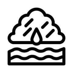 Rainwater Collection line icon